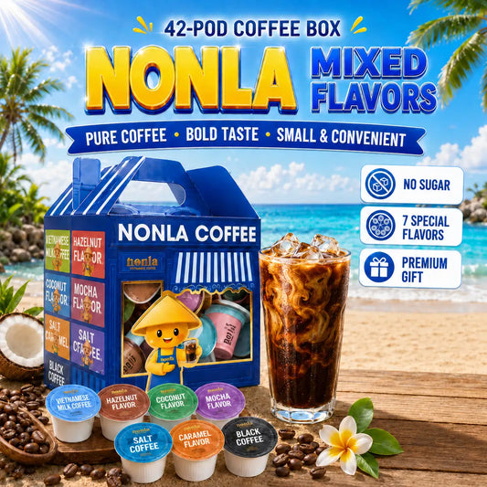 NONLA 7-Flavor Vietnamese Instant Coffee Collection – 42 Pods
