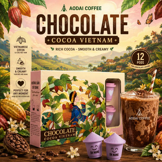 NONLA Cacao Mocha Vietnamese Instant Coffee – Freeze-Dried | 8 Pods